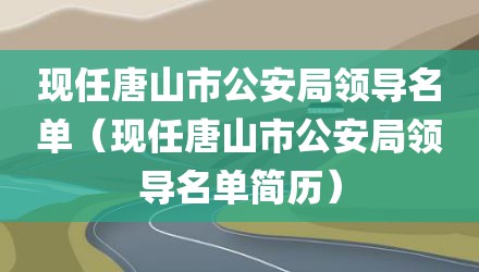 现任唐山市公安局领导名单（现任唐山市公安局领导名单简历）