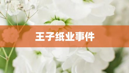 王子纸业事件