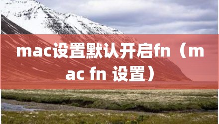 mac设置默认开启fn（mac fn 设置）