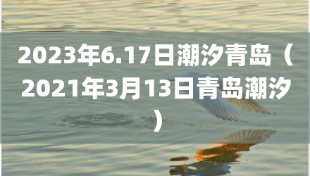 2023年6.17日潮汐青岛（2021年3月13日青岛潮汐）