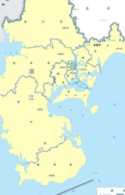 雷州半岛地图(与广东省接壤的省份是哪几个？)