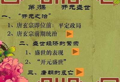 什么是开元盛世（什么是开元盛世在七年级下册课本哪页）