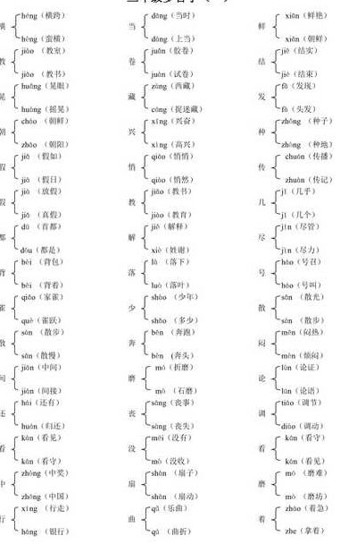 呵多音字组词（哪多音字组词）