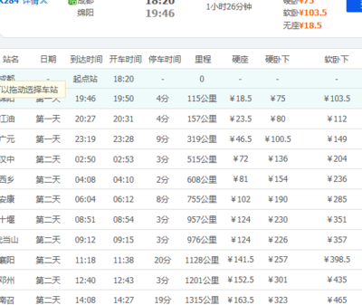 火车查询时刻表票价（火车查询时刻表票价怎么查）