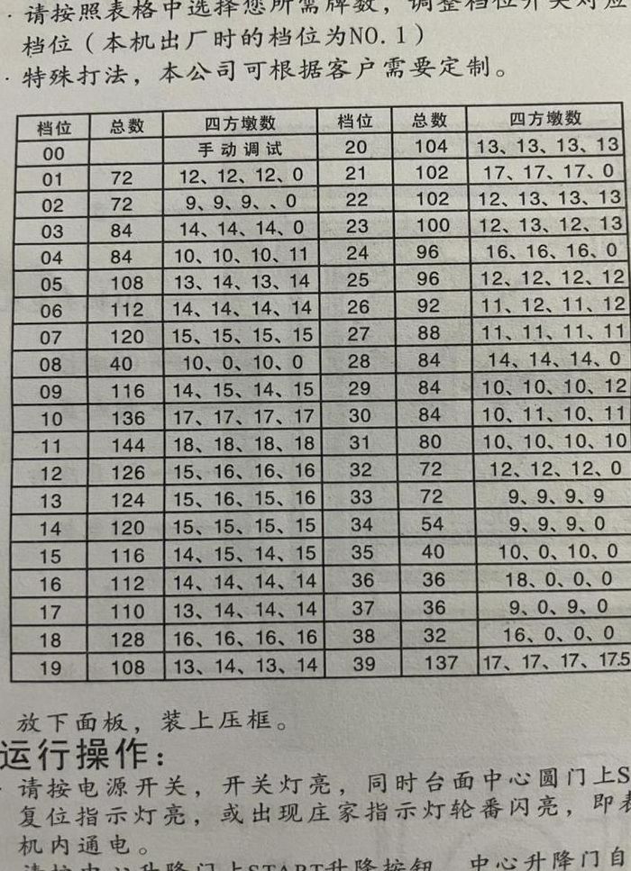 麻将机调档位置示意图（麻将机调档位视频）