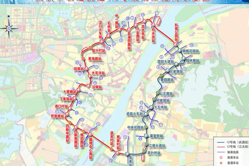 武汉地铁12号线最新线路图（武汉地铁12号线开通日期）