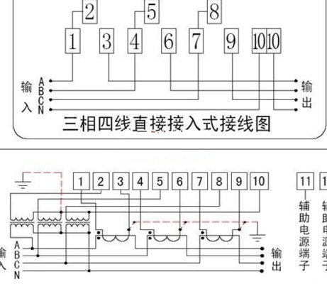 关于三相四线电表普通接法的信息