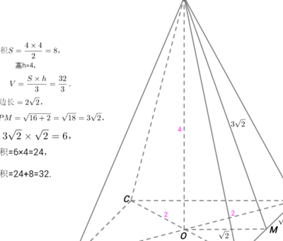 正四棱锥体积公式（正四棱锥体积公式推导）