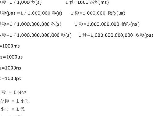 1秒是多少毫秒（1秒等于多少毫秒单位）