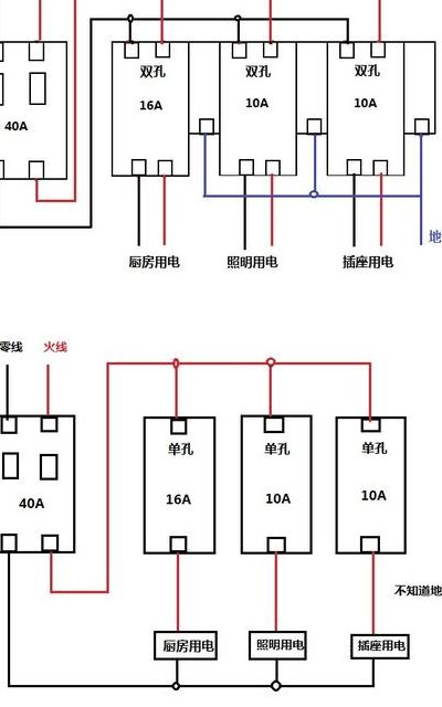 家用空气开关接线图（家用空气开关怎么接线）