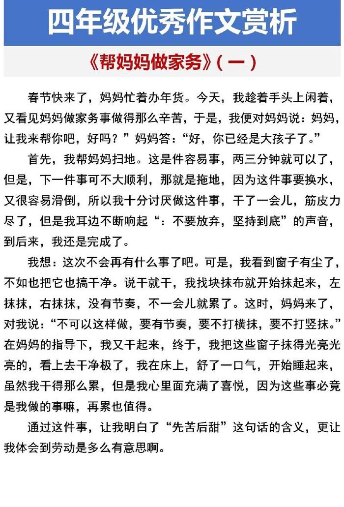 一辈子只做一件家务（一辈子只做一件家务答案）