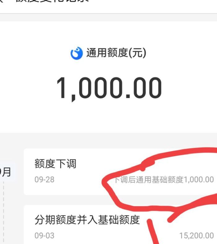 花呗额度突然降到1000（花呗额度突然降到1000会恢复吗）