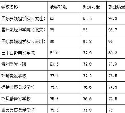 全国十大美发学校有哪些（中国十大美发学校）