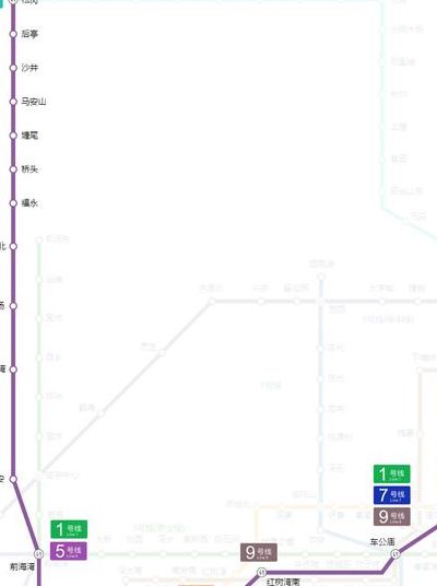 深圳福田区地图(深圳地铁线路图11号线有哪些站点？)