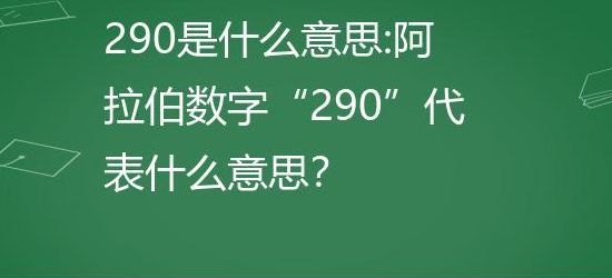 290什么意思（290什么意思爱情）