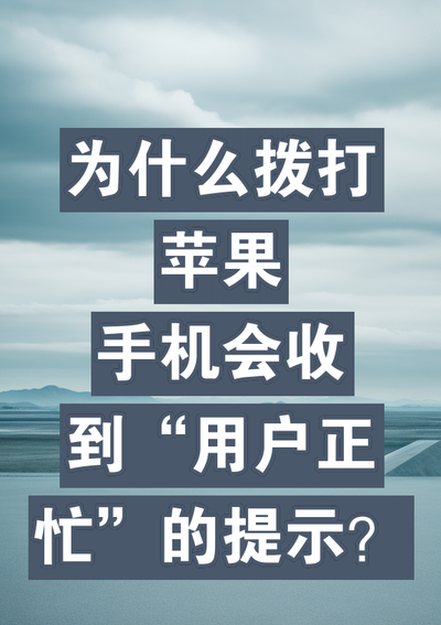 用户正忙是什么意思（用户正忙是什么意思电话）