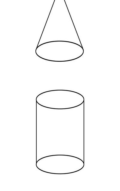 圆柱怎么画（数学圆柱怎么画）