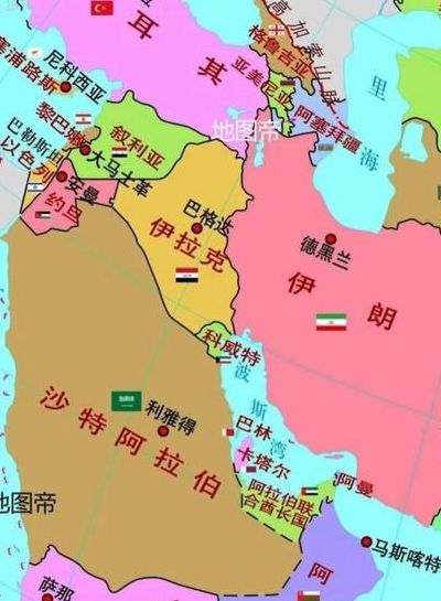 中东地区地图（中东地区地图图片）