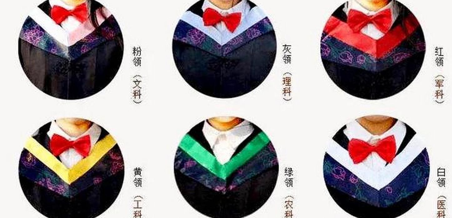 学士服领子颜色分类（学士服的领子颜色代表什么）