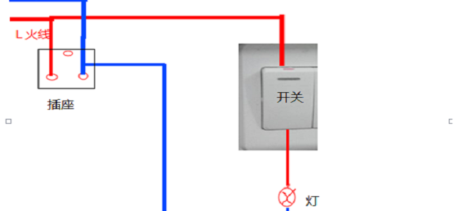 一灯一开关接法图（一灯一开关接法图开关接灵线上可以吗）